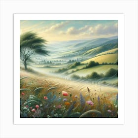 Flowering Meadow Art Print