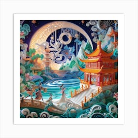 Chinese Landscape Art Print