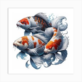 Fish of Koi Carp 1 Art Print