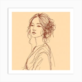 Asian Woman Portrait Art Print