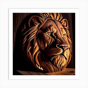 Lioncarved Art Print