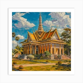 Phnom Penh Royal Palace 2 Art Print