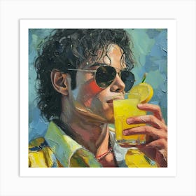 King Of Pop Art Print