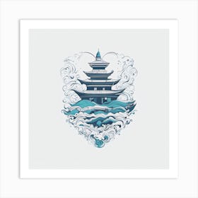 Asian Pagoda Art Print