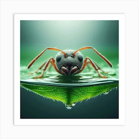 Ant On A Leaf 1 Art Print