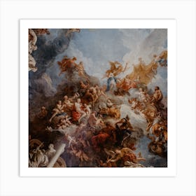 Ceiling Of The Chapel Of St Michel Art Print