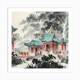 Temple Vicinity Art Print