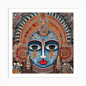 Lord Krishna Painting 1 Art Print