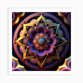 Fractal Mandala 2 Art Print