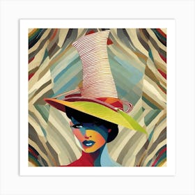 Lady In A Hat Art Print