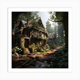 House In The Woods Art Print