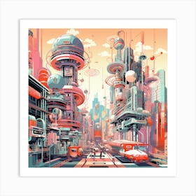 Futuristic City Art Print