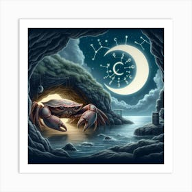 Crab In The Cave 18 Art Print