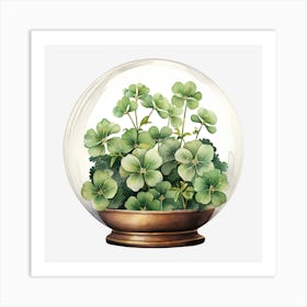 Glasshouse Clover (3) Art Print