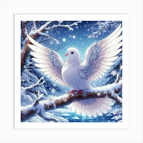 Dove In Winter Art Print