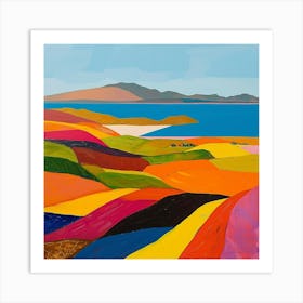 Abstract Travel Collection Lake Titicaca Bolivia Peru 3 Art Print