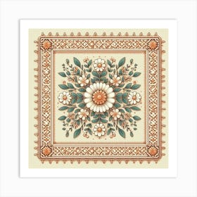 Floral Pattern 3 Art Print