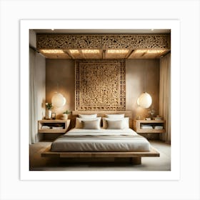 Asian Bedroom Design 31 Art Print