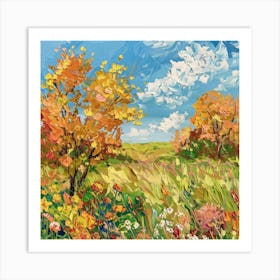 Autumn In The Meadow Art Print