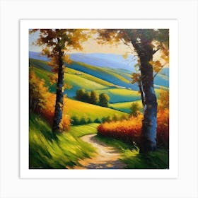 Path To The Hills Art Print