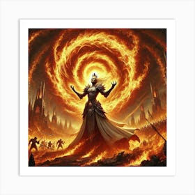 Queen Sorath Inferno Vortex Art Print