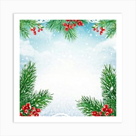 Christmas Background 15 Art Print