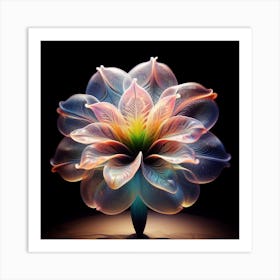 Glass Flower 3 Art Print