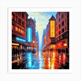 Night In London Art Print