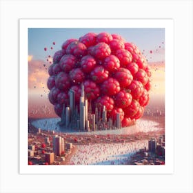 Red City Art Print