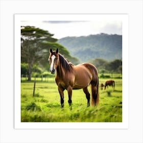 Horse In The Pasture 2 Art Print