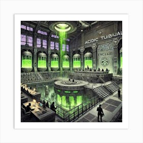 Acidic Tribunal Art Print