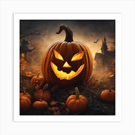 Halloween Pumpkin 10 Art Print