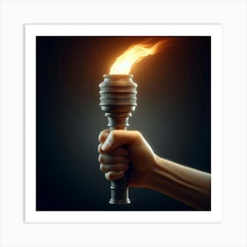 Torch Stock Videos & Royalty-Free Footage Art Print