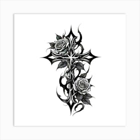 Cross Tattoo Designs Art Print