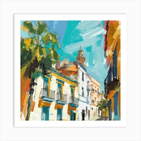 Street Scene In Spain 1 Art Print