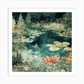 Lily Pond 1 Art Print