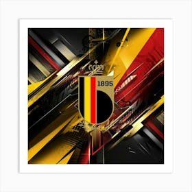 Belgium National Football Team Logo Wall Art Art Print