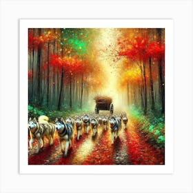 An attractive image of a forest. Art Print