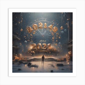 New Year 2024 Art Print