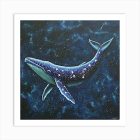 Starry Whale 01 Art Print