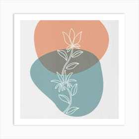 Abstract Flower 1 Art Print