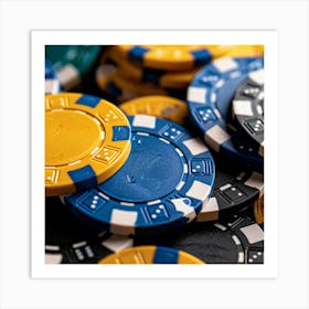 Poker Chips 1 Art Print