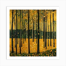 Golden Forest Art Print