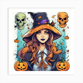 Halloween Witch 7 Art Print