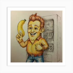 Banana Man 2 Art Print