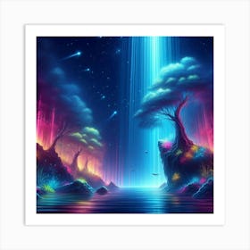 Psychedelic Landscape 7 Art Print