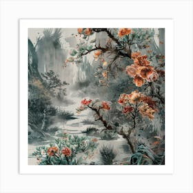 Chinese Landscape Art Print