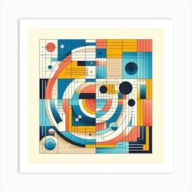 Abstract Geometric Pattern Art Print