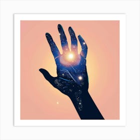 Astrology Hand Art Print