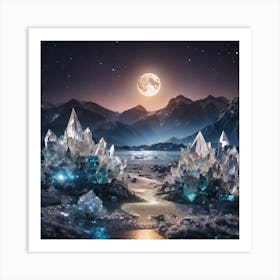 Crystals In The Night Sky Art Print